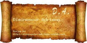 Diminescur Adrienn névjegykártya