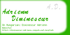 adrienn diminescur business card